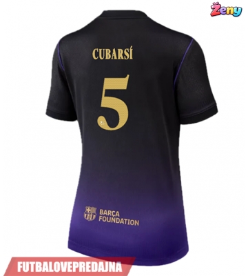 Lacne Ženy Futbalové dres Barcelona Pau Cubarsi #5 2026-27 Krátky Rukáv - Preč